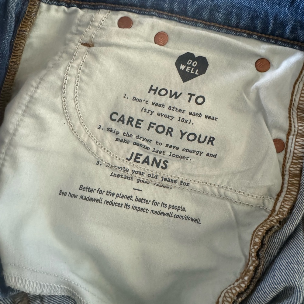 Madewell Mom Jeans size 27 - Picture 6 of 6